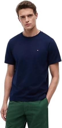 Tommy Hilfiger Mens Ess seasonal reg fit S/S T-Shirt (pack of 1) on Amazon - Best Deal Finder