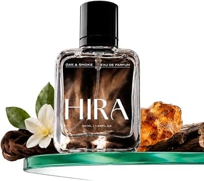 HIRA Oak and Smoke Perfume for Men 50ml | 8 Hours Long Lasting Eau De Parfum Premium Luxury Smell | Best Men Perfume with Earthy, Fresh & Citrus Scent | Bold Night-Out & Date Night Fragrance | Gifts على Amazon.ae - متتبع الأسعار