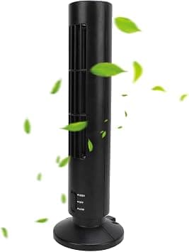 Quiet Tower Fan for Powerful Tower Fan Without Latte, 2 Quiet Speed, Ideal for Home, Office, Bedroom on Amazon.ae - Price Tracker