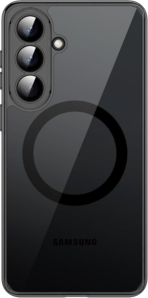 JETech Magnetic Case for Samsung Galaxy S26, Compatible with MagSafe, Camera Lens Full Protection, Shockproof Protective Phone Cover, Anti-Scratch Clear Back (Black) on Amazon - Best Deal Finder