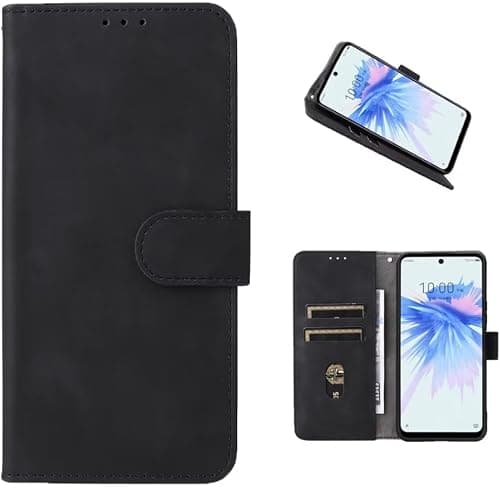 COQUE Motorola Moto G77 5G Case, Wallet Flip Case with Card Slot, Soft Leather Case for Motorola Moto G77 5G-Le Black على Amazon.ae - متتبع الأسعار
