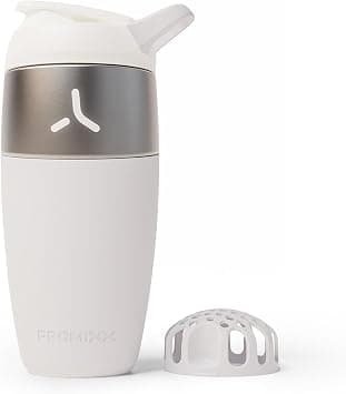 Promixx Pursuit Stainless Steel Shaker Bottle - 26oz Lightweight Metal Protein Mixer with Snap-Fit Agitator for Smooth Shakes - Leak-Proof Gym Shaker Cup for Fitness & Travel - White on Amazon.ae - Price Tracker