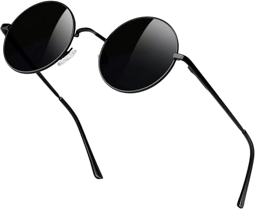 KANASTAL Hippie Round Polarized Sunglasses Women Men Small Circle Glasses on Amazon - Best Deal Finder