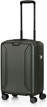 American Tourister Robotech Suitcase, Cabin Size 55 cm / 20 inch, 4 Spinner Wheels, Hard Top, PC, Black|TSA Lock|DuoSaf™ Security Zipper|Expandable - 3 Years International Warranty on Amazon - Best Deal Finder