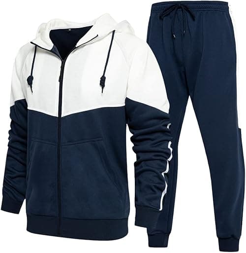 DUOFIER Men's Tracksuit Jogging Sweat Suits 2 Piece Casual Outfit Athletic Suit Set on Amazon.ae - Price Tracker