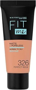 Maybelline New York Fit Me Matte & Poreless Foundation 326 Perfect Beige, 30 ml on Amazon.ae - Price Tracker