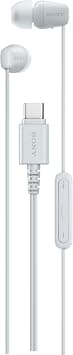 Sony IER-EX15C USB-C Wired In-Ear Headphones with Mic and Inline Remote – White - متتبع أسعار Amazon.sa