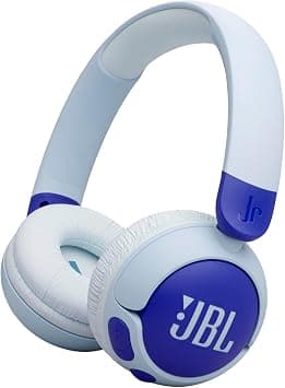 JBL Junior 320 BT Wireless On-Ear Bluetooth Headphones with Built-in Microphone for Kids, 50 Hours Playback, Safe Sound, Low Volume, Easy Operation and Sticker Set, Blue - JBLJR320BTBLU on Amazon.ae - Price Tracker