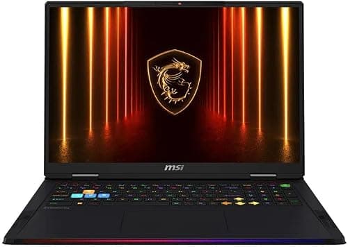 MSI Raider 18 HX AI Gaming Laptop, 18" QHD+ IPS 240Hz Display, Intel Core Ultra 9 285HX, 32GB RAM, 1TB SSD, GeForce RTX 5080 16GB GPU, ENG Keyboard, Windows 11 Home, Black على Amazon.ae - متتبع الأسعار