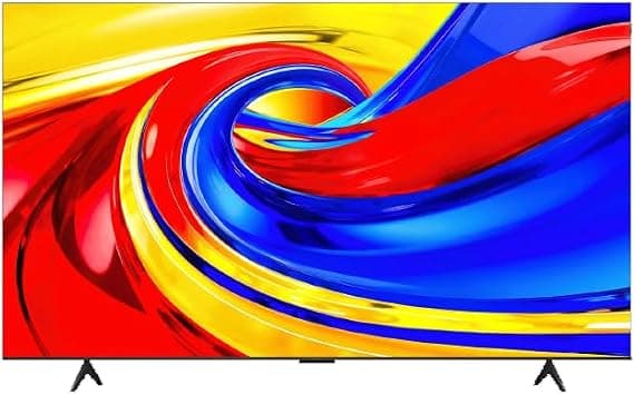 TCL 55-Inch 4K QLED Smart TV, Google TV, 120Hz VRR, Dolby Atmos, Wi-Fi, Bluetooth 5.4, 3 HDMI Ports - متتبع أسعار Amazon.sa