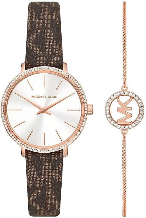 Michael Kors Women's Watch Pyper, 38 mm Case Size, Three Hand Movement, Stainless Steel Strap on Amazon.ae - Price Tracker