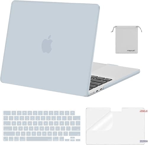 MOSISO Compatible with MacBook Air 13 inch Case 2026, Baby Blue على Amazon.ae - متتبع الأسعار