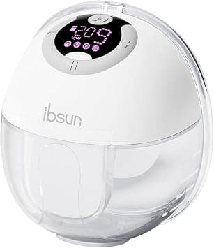 ibsun Breast Pump, Hands Free Electric Wearable Breast Pump with 4 Mode, LCD Display, 19/21mm Silicone valve, 1 Pack على Amazon.ae - متتبع الأسعار