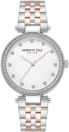 Kenneth Cole New York Modern Classic-Remodel Silver Dial Stainless Steel Bracelet Watch for Women, 34mm - Amazon.sa Price Tracker