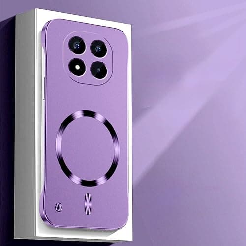 For Xiaomi Redmi Note 15 5G Case,Camera Lens Protection,Ultra Slim,without Edges,Support Wireless Charging,Solid Color Magnetic Premium Shockproof Xiaomi Redmi Note 15 Cover,Purple on Amazon.ae - Price Tracker