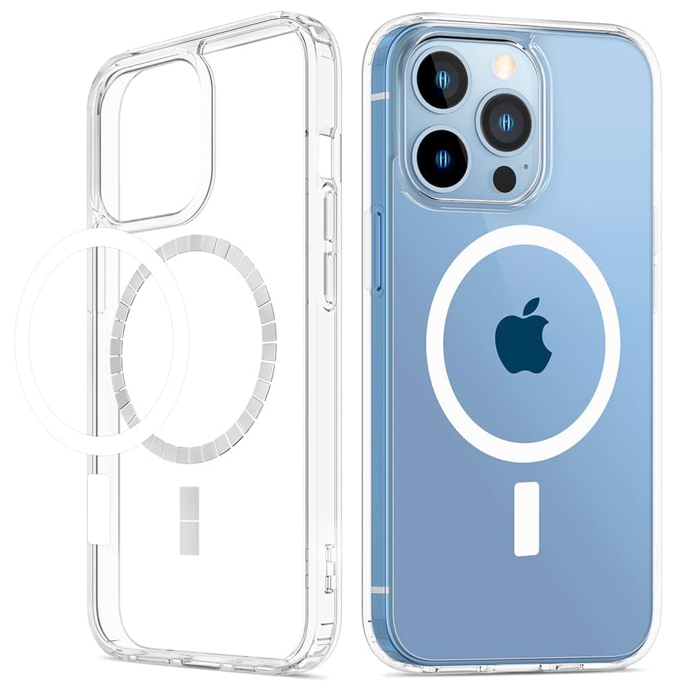 Zubitech iPhone 13 Pro Clear Magnetic Cover | MagSafe Compatible | Hybrid Protective Crystal Clear Hard Back Case | Shockproof Silicone Frame | Slim Transparent Case for Apple iPhone 13 Pro on Amazon.ae - Price Tracker