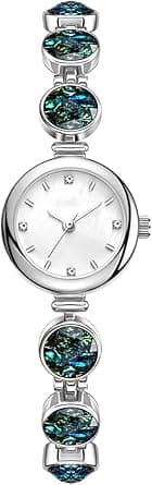 Luxury Vintage Watches for Women, Ladies Fashion Dress Quartz Wrist Watch, Waterproof Band Jade Colorful Crystal Small Dainty, Present for Ladies and Loved Ones Anniversary, Birthday on Amazon.ae - Price Tracker