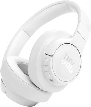 JBL TUNE 770NC - Adaptive Noise Cancelling with Smart Ambient Wireless Over-Ear Headphones, Bluetooth 5.3, Up to 70H battery life with speed charge, Lightweight, comfortable & foldable design (White) | Adaptive Noise Cancelling with Smart Ambient, Bluetooth 53 with LE Audio, JBL Pure Bass Sound على Amazon.ae - متتبع الأسعار