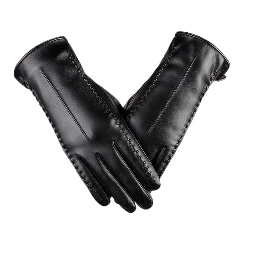 Warm Touchscreen Leather Gloves for Women, Thermal Lined Waterproof PU Winter Gloves, Stylish Driving Gloves, Gifts for Women, Moms and Girls on Amazon.ae - Price Tracker