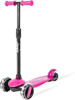 ZIGGY 3-Wheel Tilt Scooter for Kids Ages 2–10 | Red Kick Scooter with LED Light-Up Wheels, 4-Height Adjustable Handlebar, Lean-to-Steer, ABEC-7 Bearings - Amazon.ae Price Tracker