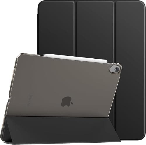 Next StoreCase for iPad Pro 11-Inch M4 (2024) with Pencil Holder, Clear Transparent Back Shell Slim Stand Shockproof Tablet Cover, Auto Wake/Sleep (black) on Amazon.ae - Price Tracker