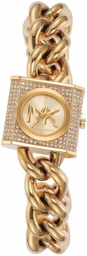 Michael Kors Chain Lock Watch for Women, Quartz Movement with Stainless steel or Leather strap on Amazon.ae - Price Tracker