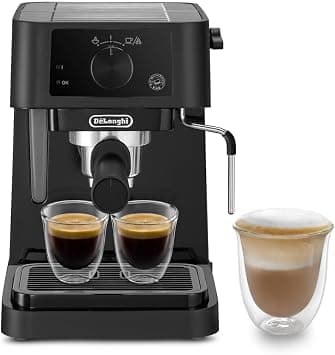 De'Longhi Stilosa Manual Espresso Maker, 15 Bar Pump, Built-to-Last Stainless-Steel Boiler, Manual Milk Frother, 1L, 1100W, EC235.BK, Black - Amazon.sa Price Tracker
