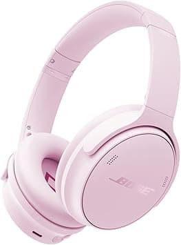 Bose QuietComfort Bluetooth Headphones, Wireless Headphones with Active Over Ear Noise Cancelling and Mic, Deep Bass, Up to 24 Hours of Playtime, Petal Pink - Limited Edition Color - متتبع أسعار Amazon.sa