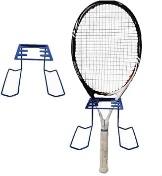 Metal Wall Mounted Tennis Racket Storage Rack For Tennis Badminton Paddel Racket And Tennis Balls على Amazon.ae - متتبع الأسعار