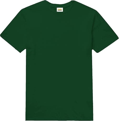YANEK Unisex Solid Round Neck T-Shirt 180 GSM Combed Cotton Bio-Washed | Half Sleeve Tees Regular Fit | Breathable, Wrinkle Resistant, All-Day Comfort Tshirt for Everyday Wear على أمازون - دليلك لأفضل العروض