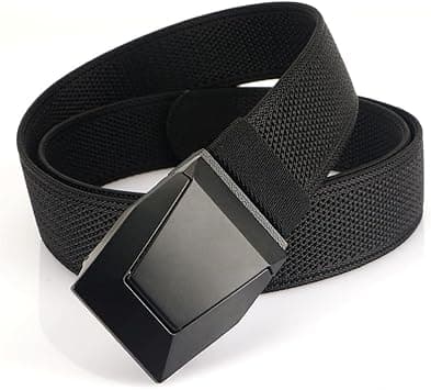 TERRIFI Nylon Stretch Belt for Men - Elastic Tactical Golf Belt, Hiking Rigger Webbing Work Belt With Heavy Duty Quick Release Buckle, Jeans Woven Elastic on Amazon.ae - Price Tracker