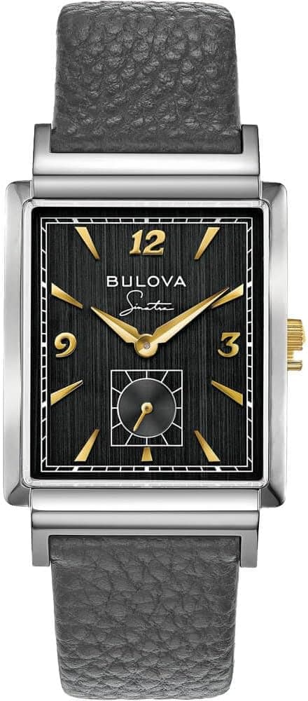 Bulova Men's Frank Sinatra My Way Leather Strap Watch on Amazon.ae - Price Tracker