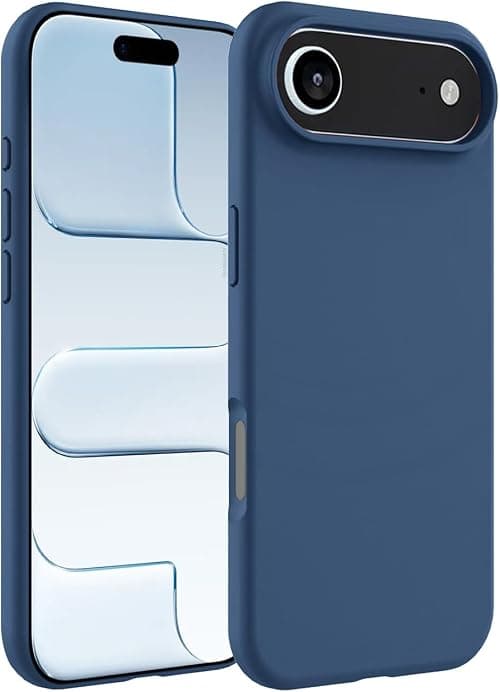MARGOUN Designed for iPhone 17 Air Case, Liquid Silicone Protective Phone Case with Soft Anti-Scratch Microfiber Lining Utra Slim Drop Protection Phone Cover (Blue, 17 Air) on Amazon.ae - Price Tracker