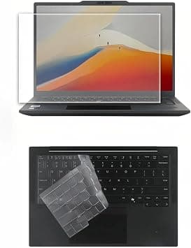 Gruattreay Compatible with 13.3 inch Lenovo ThinkPad X13 Gen 6 2025 High Transparency Silicone TPU Laptop Keyboard Cover and High-Definition Tempered Glass على Amazon.ae - متتبع الأسعار