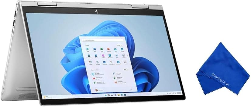 HP (Upgraded) Envy 14" Touchscreen 2-in-1 FHD Laptop - Intel Core 5 120U, 8GB RAM, 512GB SSD, Windows 11 (with Microfiber Cloth) - Natural Silver (14-es1013dx) على Amazon.ae - متتبع الأسعار