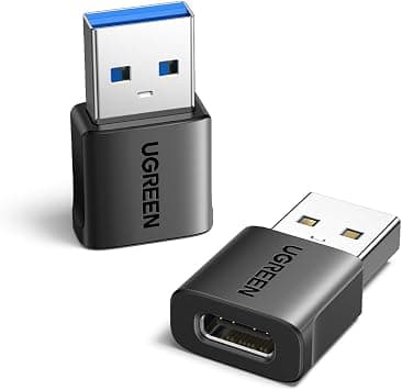 UGREEN USB C to USB Adapter 2Pack 10Gbps, Type C Female to A Male Adapter | 10Gbps fast data transfer,TypeC Converter for iPhone,iPad Pro Air,Galaxy S23 S24 Ultra,Compact and portable for home&office على Amazon.ae - متتبع الأسعار
