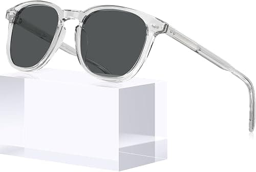CARFIA Retro Cool Acetate Polarized Sunglasses for Men UV Protection, Outdoor Fashion Driving Eyewears Male Square Sunnies on Amazon - Best Deal Finder