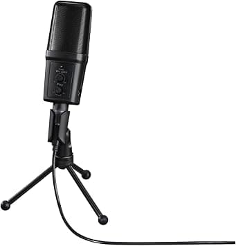 uRage xStr3am Revolution USB Condenser Gaming Microphone with Adjustable Tripod Stand - Studio Quality for PC/PS4/PS5 Streaming, Podcast, Voice-Over, Music Recording - Plug and Play - Black على Amazon.ae - متتبع الأسعار