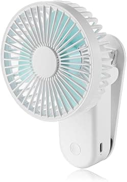 USB Desk Fan with Magnetic Clip, Mini Clip on Fan, Portable Cooling Fan with 3 Speed,180° Adjustable USB Fan, Personal Quiet Electric Fan for Home Office Camping (White) on Amazon.ae - Price Tracker