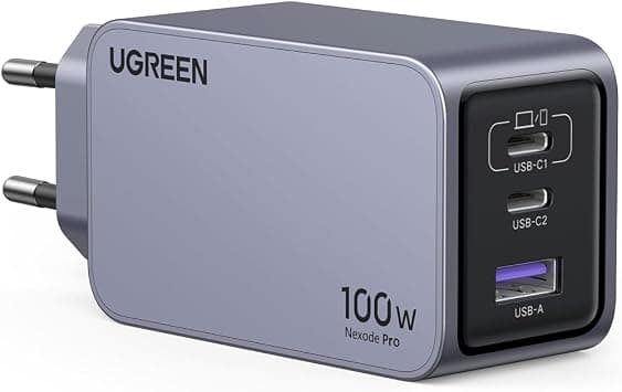 UGREEN Nexode Pro 100W Fast Charger USB C 3 Ports GaNInfinity Tech | Compatible with iPhone 17 Pro Max Air 16 15 14 13 Galaxy PPS 60W S26 S25 S24 S23 Pixel 10 iPad MacBook Neo Air M5 M4 M3 M2 M1 on Amazon.ae - Price Tracker