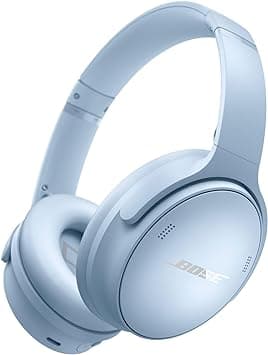 Bose New QuietComfort Wireless Noise Cancelling Headphones, Bluetooth Over Ear Headphones with Up To 24 Hours of Battery Life, Moonstone Blue - متتبع أسعار Amazon.sa