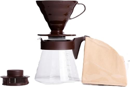 Hario VCND-02B Set with Dripper, Glass Server Scoop and Filters, Size 02, Craft Coffee Maker Size 02 VCSD-02CBR على Amazon.ae - متتبع الأسعار