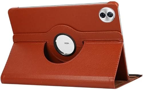 Gruattreay Case Compatible with Honor Pad 10 12.1 Inch (2025) HEY3-W00/HEY3-W10, PU Leather Cover Sleep Wake Function 360 Rotating Stand Protective Shell (Brown) on Amazon.ae - Price Tracker