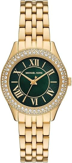 Michael Kors MK4870 Harlowe Watch for Women, 33 mm Case Size, Gold/Gold - متتبع أسعار Amazon.sa