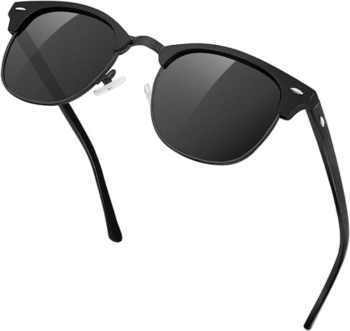 KANASTAL Polarized Horn Rimmed Sunglasses for Men Women Semi Rimless UV400 on Amazon - Best Deal Finder