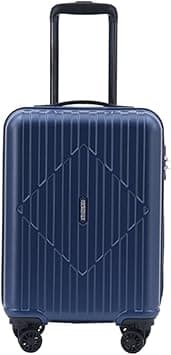 American Tourister Skytrac DW V2 Suitcase, Cabin Size 55 cm / 20 inch, 4 Double Wheels, Hard Top, Polypropylene, Navy Blue|TSA Lock|Scratch Resistant Material - 3 Years Global Warranty on Amazon - Best Deal Finder