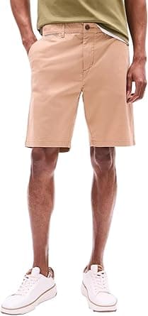 Tommy Hilfiger Men's Casual Stretch 9” Chino Shorts, 40, Sand on Amazon.ae - Price Tracker