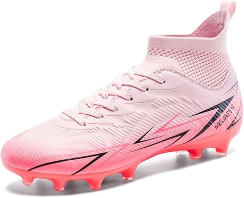 MAUGELY Men's Cleats Firm Ground Soccer Shoes Athletic Lightweight Running Outdoor Turf Comfortable Training Football Shoes على Amazon.ae - متتبع الأسعار