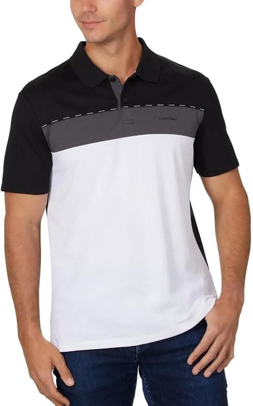 Calvin Klein Men’s Classic Fit Polo 2-Button Placket on Amazon.ae - Price Tracker