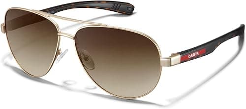 CARFIA Trendy Pilot Polarized Sunglasses for Men UV400 Lenses, Lightweight TR90 Outdoor Eyewear CA5391 on Amazon.ae - Price Tracker